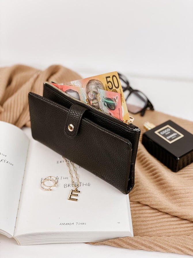 Stella Black Wallet - Pure Apotheca