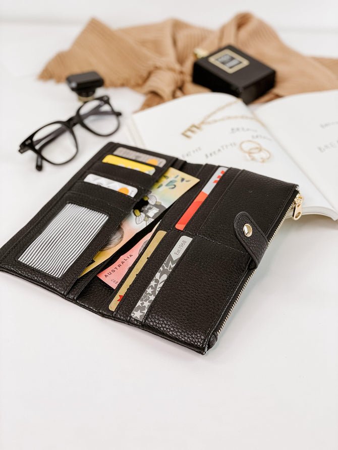Stella Black Wallet - Pure Apotheca