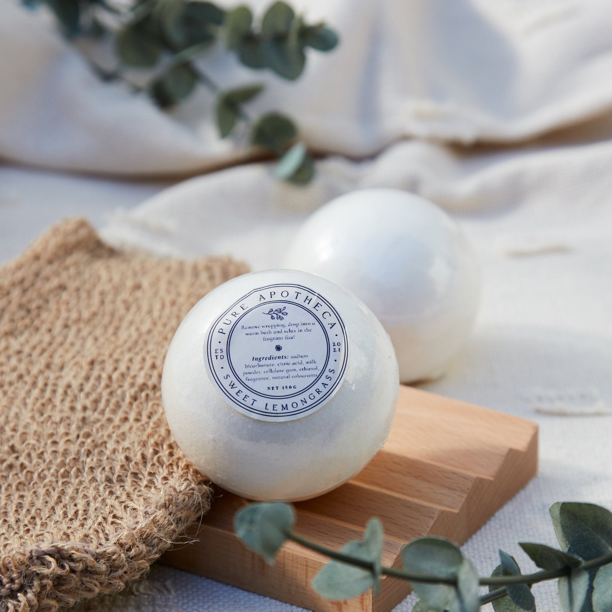 Sweet Lemongrass Bath Bomb - Pure Apotheca