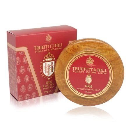 TrueFitt & Hill 1805 Luxury Shaving Soap in Wooden Bowl 100g - Pure Apotheca