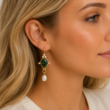 Everlie Etched Crystal Earrings