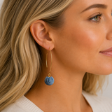 Dalmatia Indigo Blue Earrings