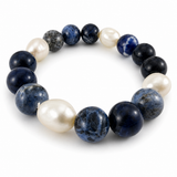 Nova Sodalite Pearl Bracelet