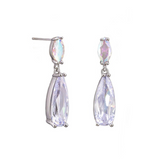 Silver Crystal Eleanor Earring