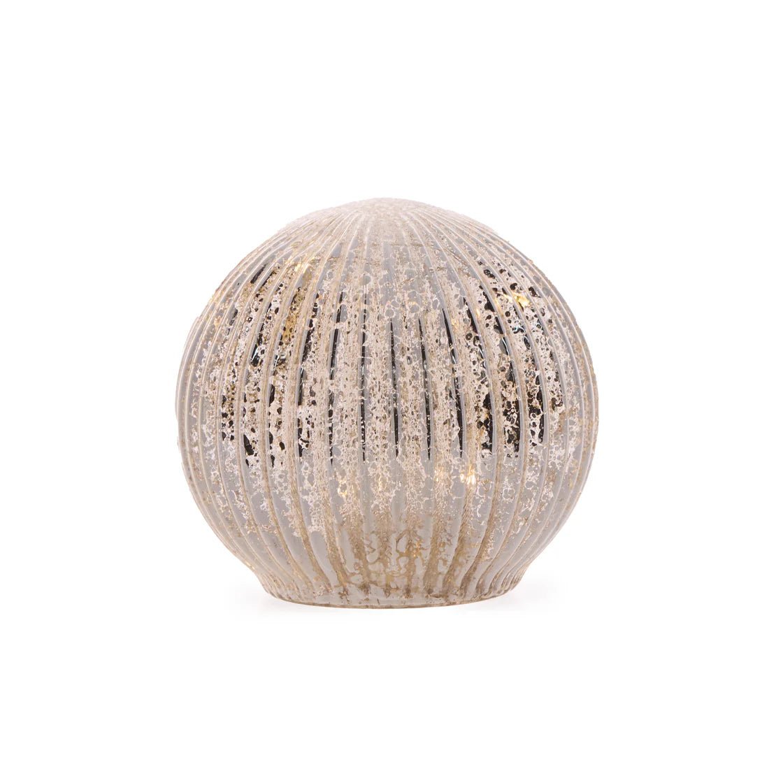 10 CM LED MERCURY RIBBED SPHERE - Pure Apotheca