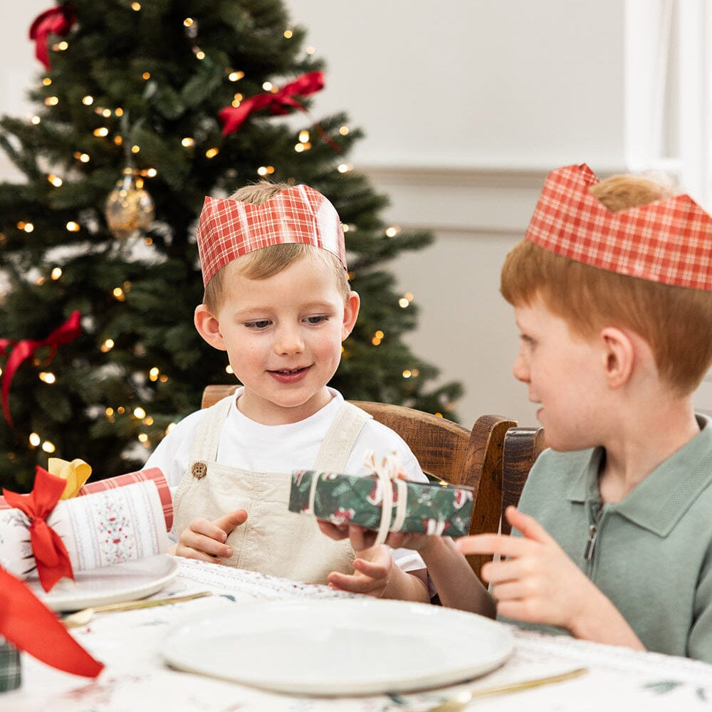 10 Pack Christmas Paper Crown Hats - Heirloom Holly Christmas - Pure Apotheca