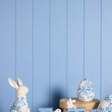 BLUE AND WHITE FLORAL RABBIT