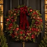 105cm Red & Gold Exquisite Wreath - Pure Apotheca