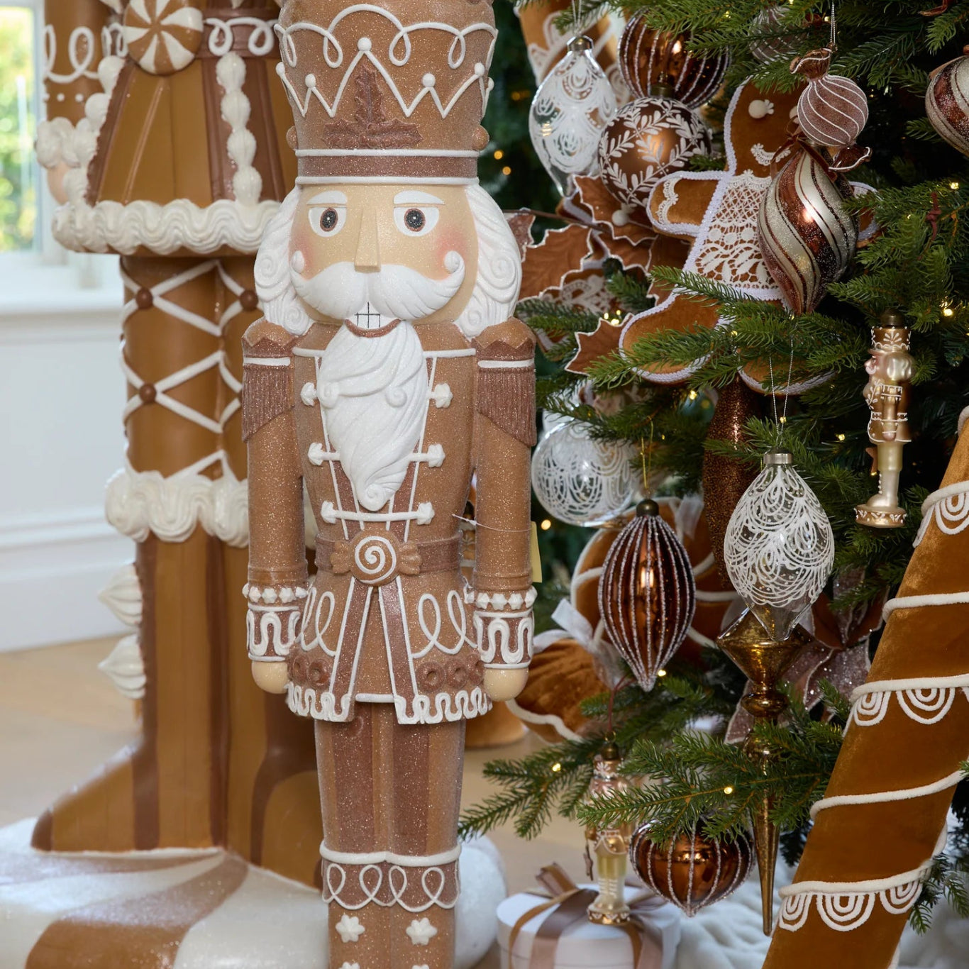 109 CM LED PIPED GINGERBREAD NUTCRACKER - Pure Apotheca
