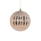 10CM RIBBED CHAMPAGNE MERCURY BAUBLE - Pure Apotheca