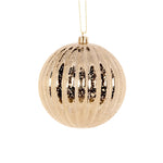 10CM RIBBED GOLD MERCURY BAUBLE - Pure Apotheca