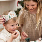 10pk Christmas Paper Crown Hats - Jolly Santa Bells - Pure Apotheca