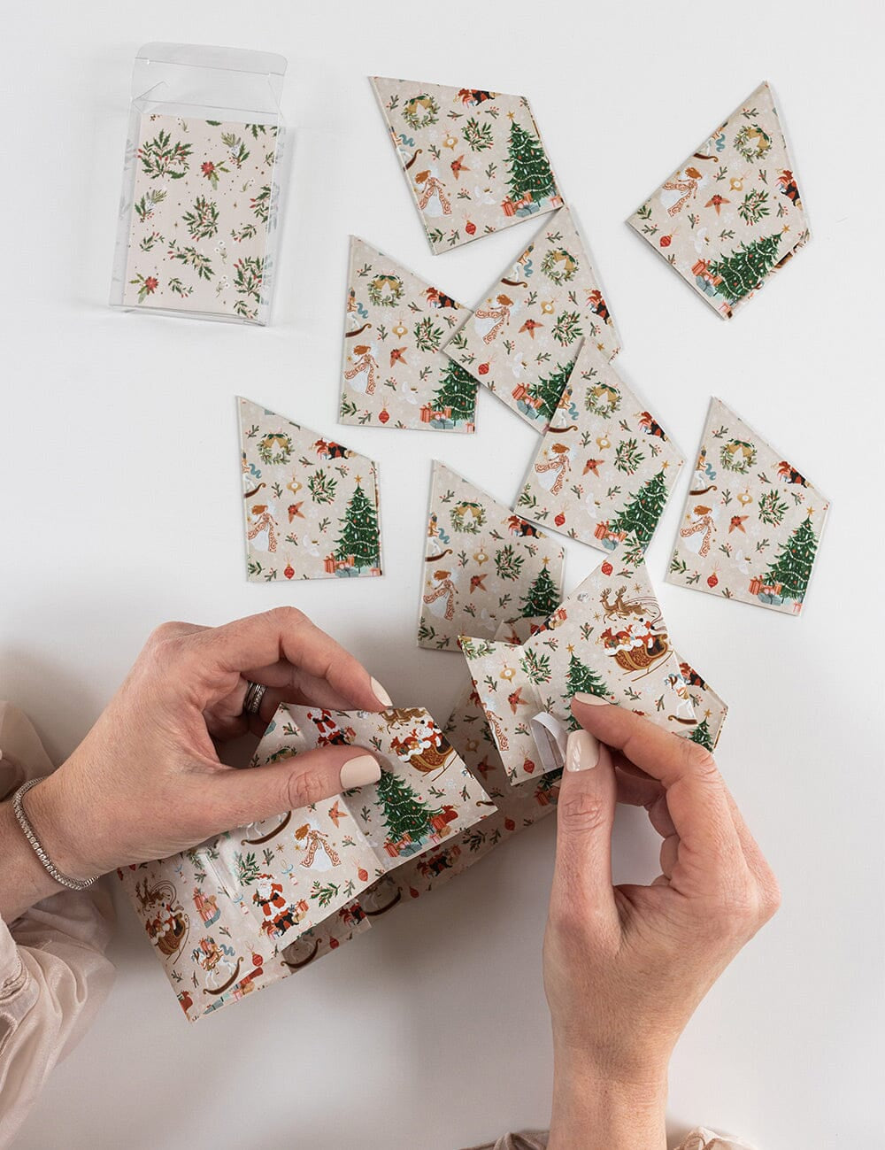 10pk Christmas Paper Crown Hats - Jolly Santa Bells - Pure Apotheca