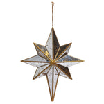 11.5" DISTRESSED MIRRORED STAR ORNAMENT - Pure Apotheca