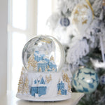 12 CM MUSICAL BLUE AND WHITE VILLAGE SNOW GLOBE - Pure Apotheca