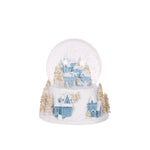 12 CM MUSICAL BLUE AND WHITE VILLAGE SNOW GLOBE - Pure Apotheca