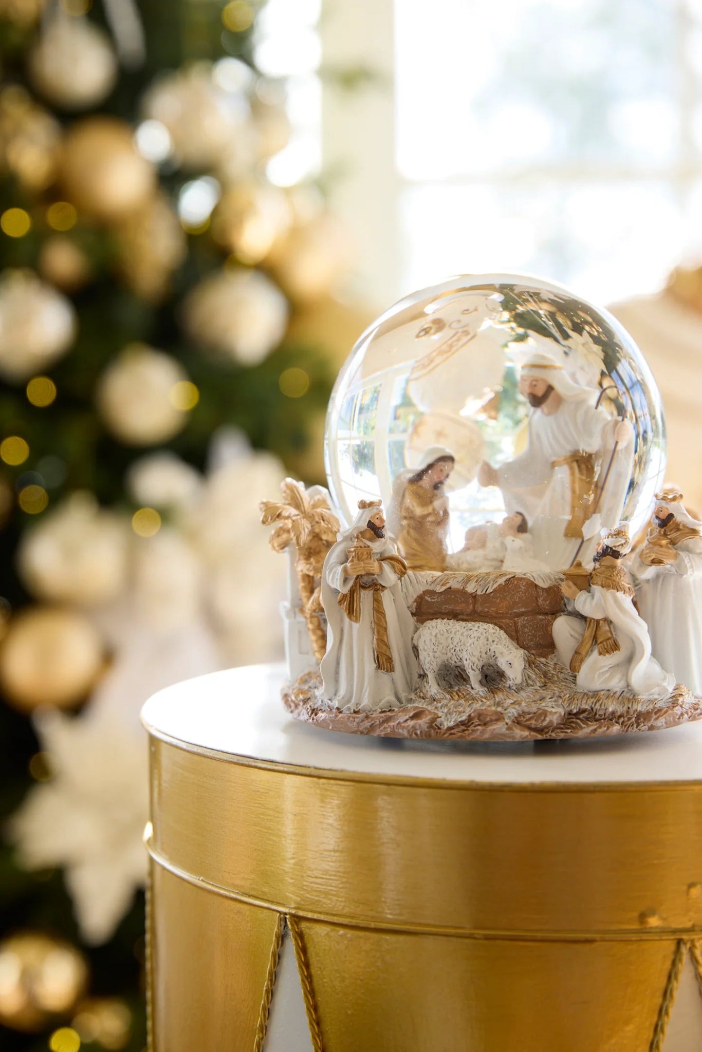 12 CM MUSICAL NATIVITY SNOW GLOBE - Pure Apotheca