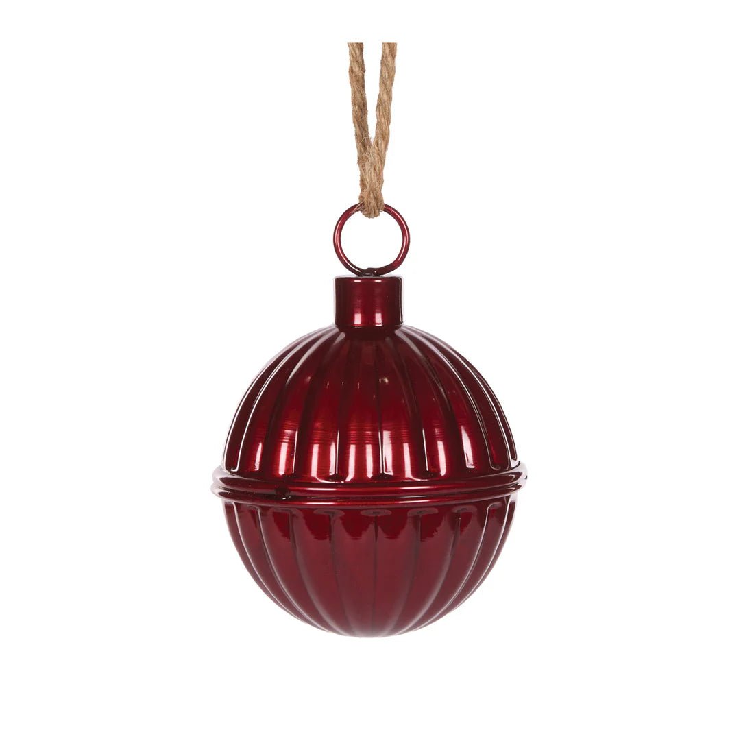 12 CM RIBBED BURGUNDY BELL - Pure Apotheca