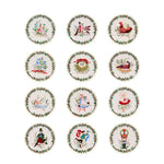 12 DAYS OF CHRISTMAS DINNER PLATES GIFT SET - Pure Apotheca
