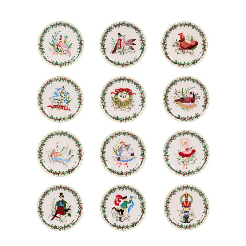 12 DAYS OF CHRISTMAS DINNER PLATES GIFT SET - Pure Apotheca