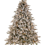 12ft Snowy Dorchester Christmas Tree with Twinkle Lights - Pure Apotheca