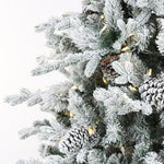 12ft Snowy Dorchester Christmas Tree with Twinkle Lights - Pure Apotheca