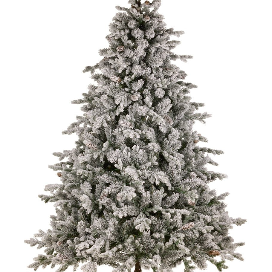 12ft Snowy Dorchester Christmas Tree with Twinkle Lights - Pure Apotheca
