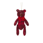 13 CM CHECK HANGING TEDDY BEAR - Pure Apotheca