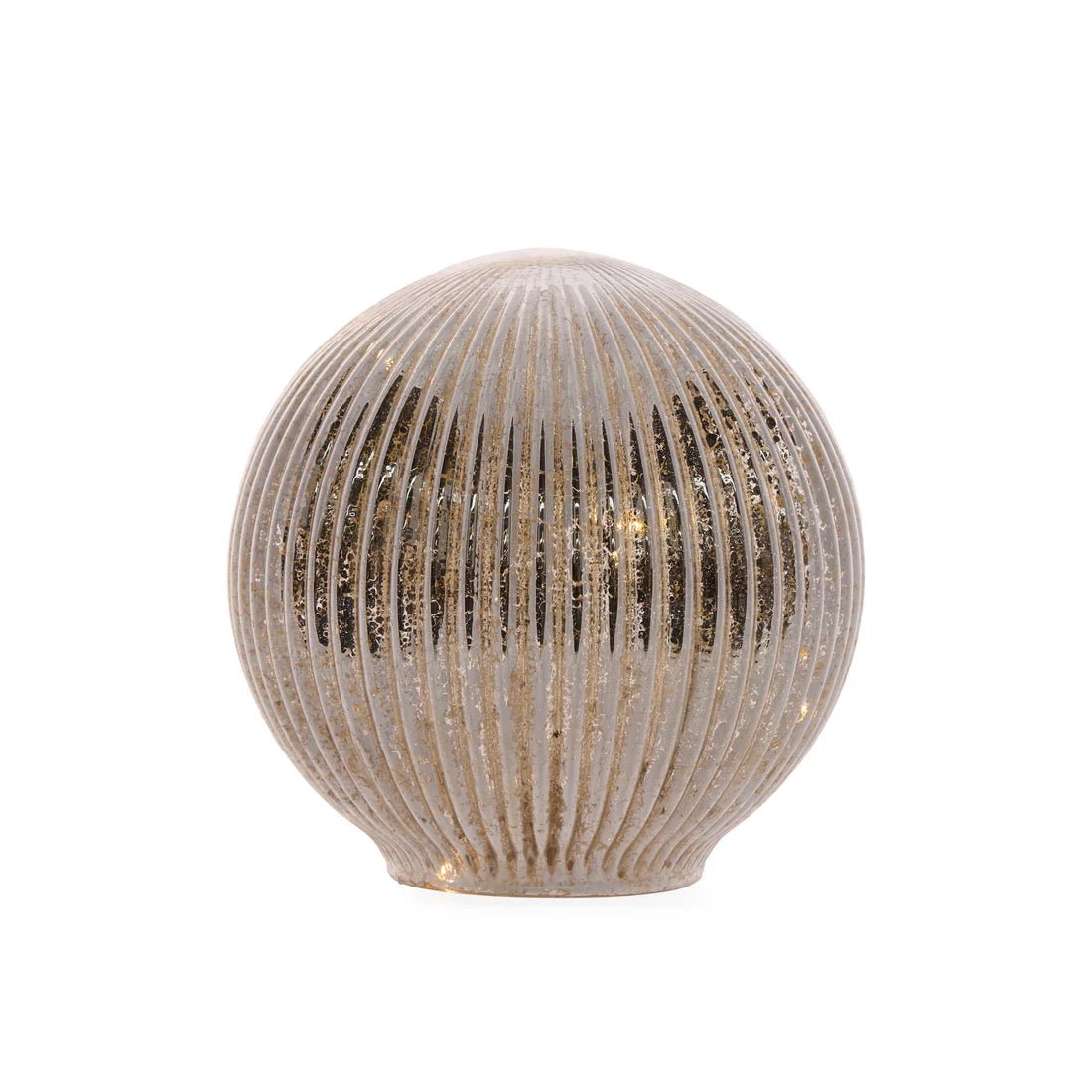 13 CM LED MERCURY RIBBED SPHERE - Pure Apotheca