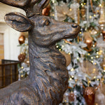 130 CM METALLIC WOODLAND REINDEER STANDING - Pure Apotheca