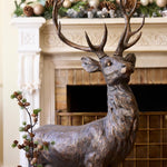 130 CM METALLIC WOODLAND REINDEER STANDING - Pure Apotheca