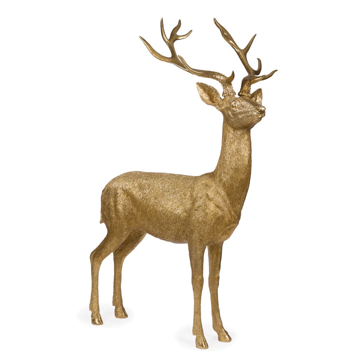 135 CM GOLD ETCHED STANDING REINDEER - Pure Apotheca