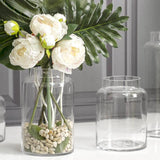 Glass Dimi Squat Dome Vase Large Clear