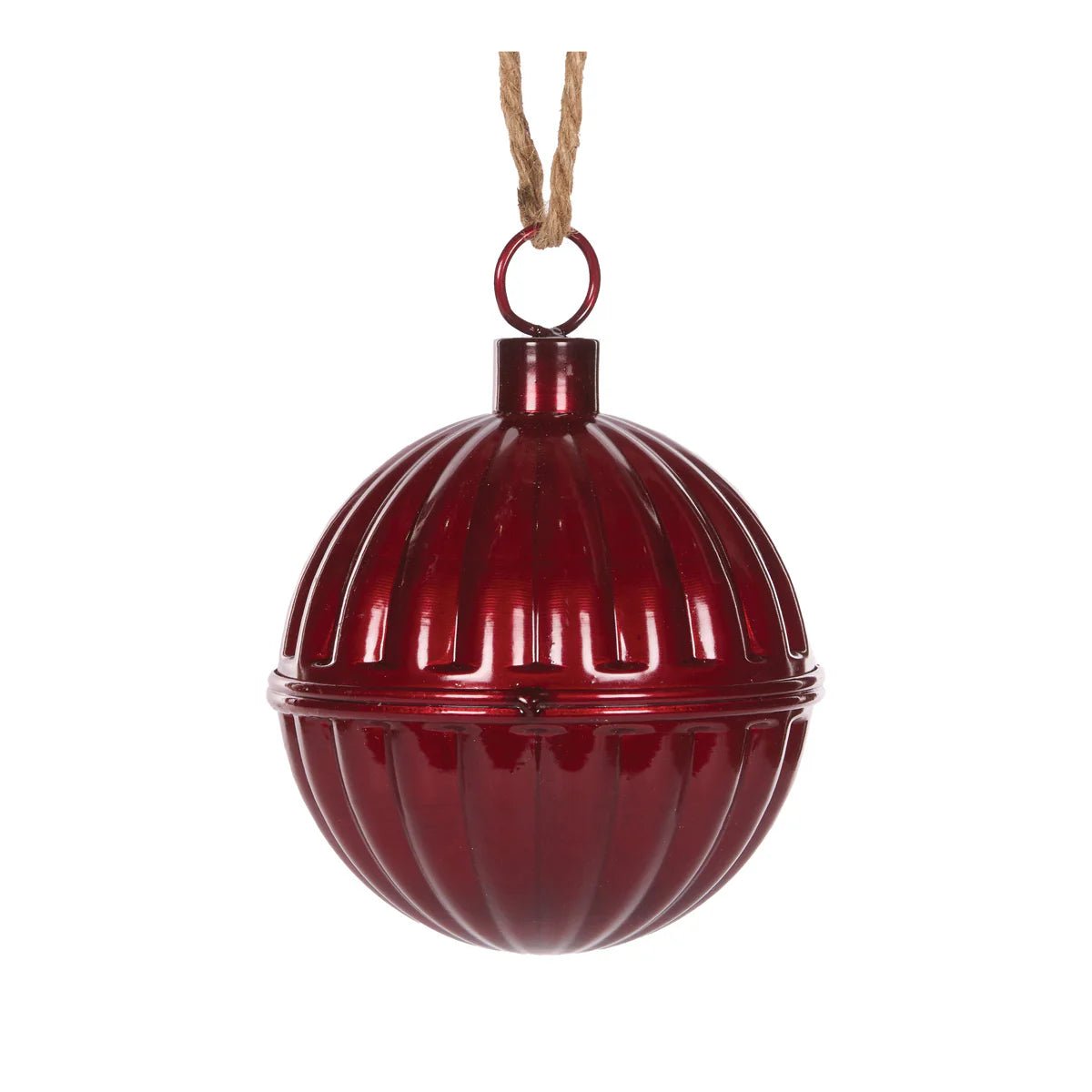 14 CM RIBBED BURGUNDY BELL - Pure Apotheca
