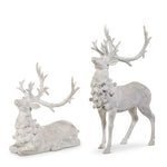 14" WHITE DEER SET/2 - Pure Apotheca