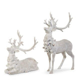 14" WHITE DEER SET/2 - Pure Apotheca