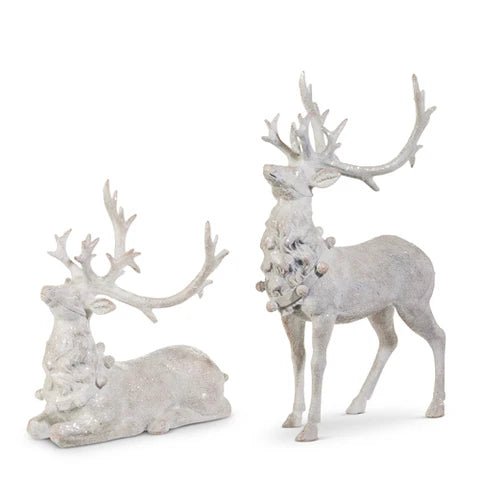 14" WHITE DEER SET/2 - Pure Apotheca