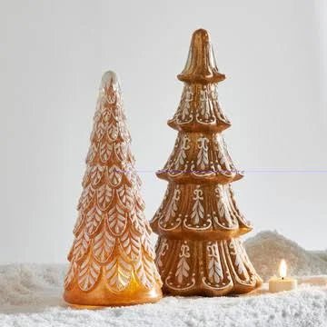 14.5" Ornate Gingerbread Trees - 2 SIZES - Pure Apotheca