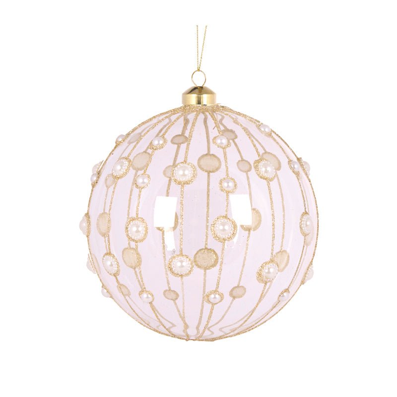15 CM CLEAR PEARL BAUBLE - Pure Apotheca