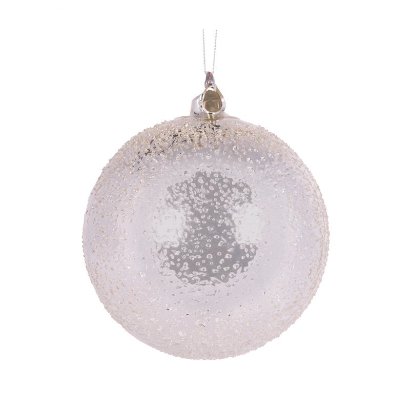 15 CM SILVER MERCY BUBBLES BAUBLE - Pure Apotheca