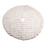 150cm Ivory Faux Fur Tree Skirt 150cmD - Pure Apotheca