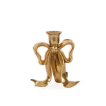 17 CM GILDED BOW CANDLE HOLDER - Pure Apotheca