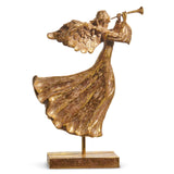 17" Gold Trumpeting Angel - Pure Apotheca