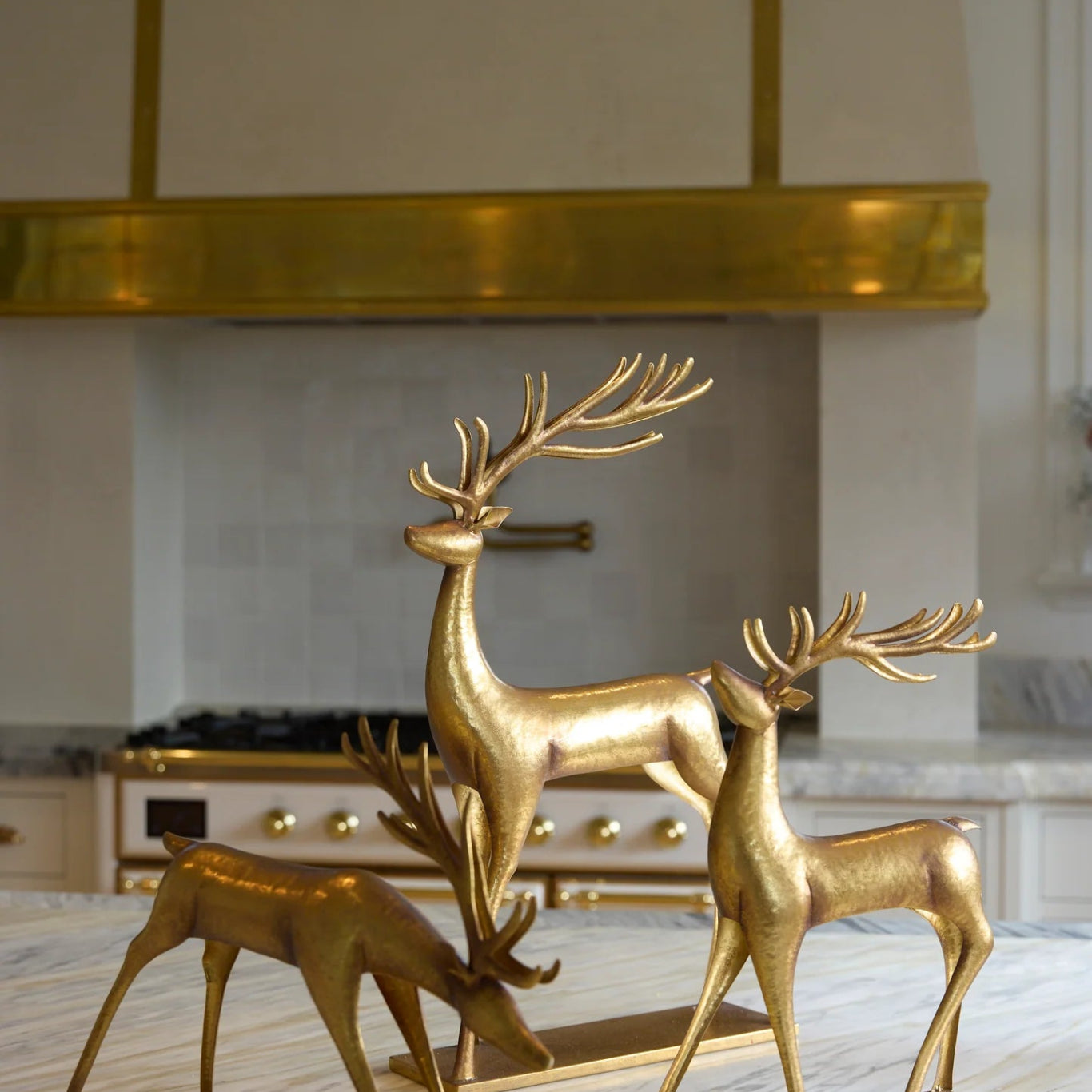 17.5 CM METALLIC METAL REINDEER - Pure Apotheca
