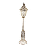 180cm Illuminated Gold Beaded Lamp Post 960 LED - Pure Apotheca