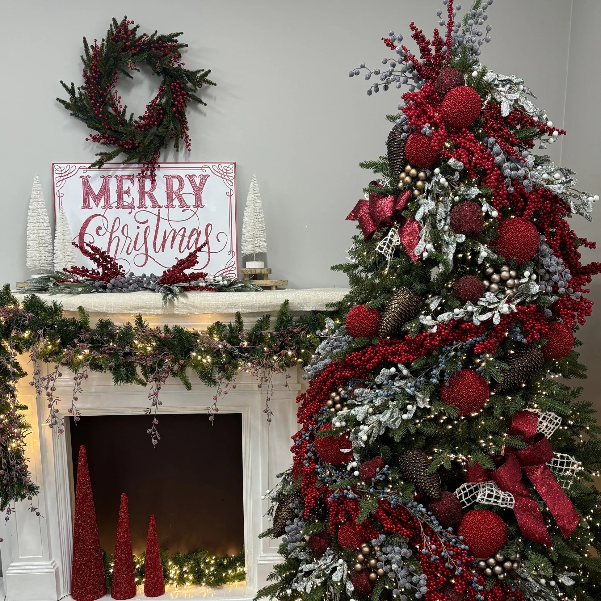 180CM RED BERRY GARLAND - Pure Apotheca