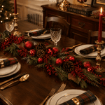 180cm Red Berry Pinecone Bauble Garland - Pure Apotheca