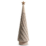 18.5" Whitewash Diamond Pattern Woven Tree - Pure Apotheca