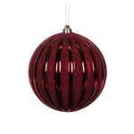 20 CM RED RIDGES BAUBLE - Pure Apotheca