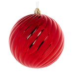 20 CM RED SWIRL BAUBLE - Pure Apotheca